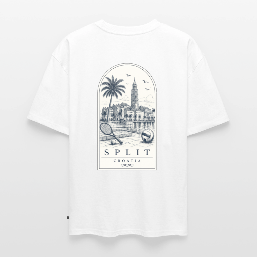 Adria Club - Split Oversized Tee - white