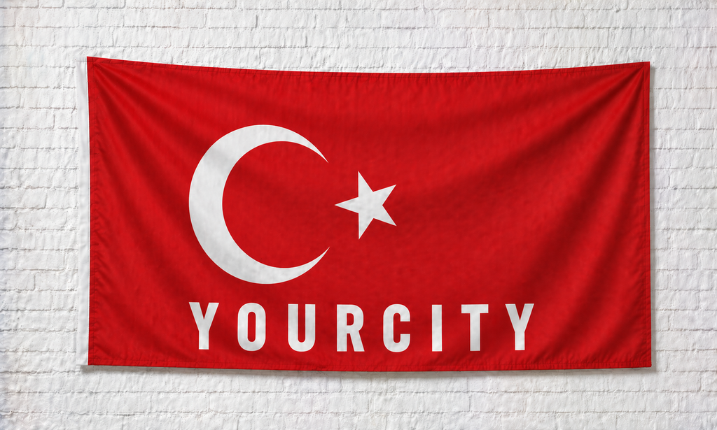 Personalisierte Flagge - Türkei