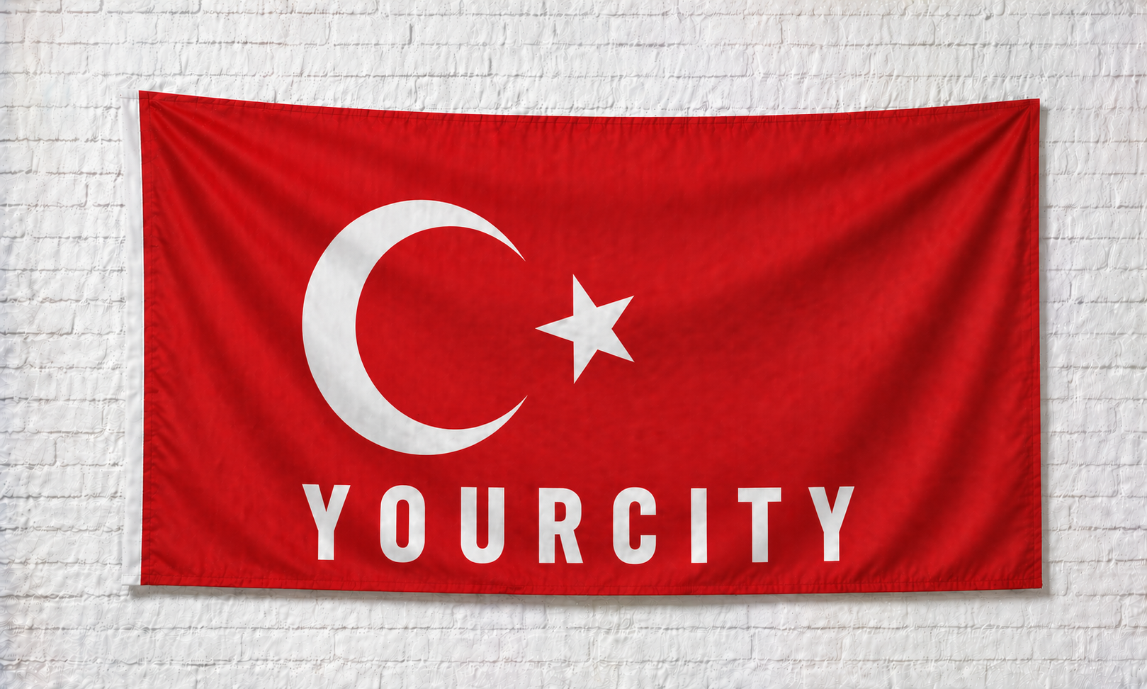 Personalisierte Flagge - Türkei